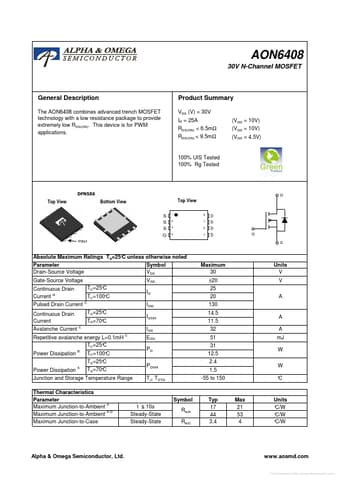  Datasheet Preview Page 1