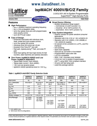  Datasheet Preview Page 1
