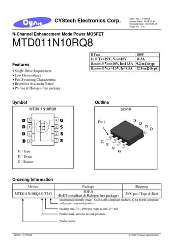  Datasheet Preview Page 1