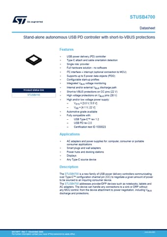  Datasheet Preview Page 1