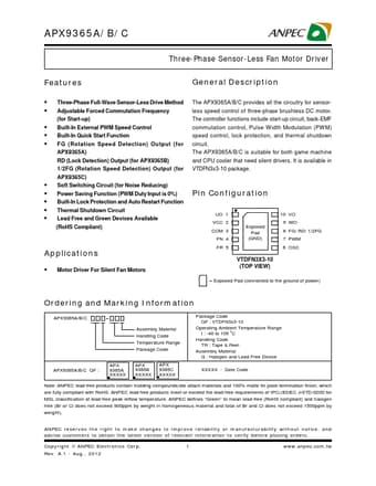  Datasheet Preview Page 1