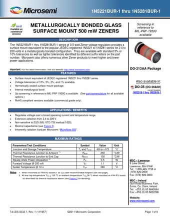  Datasheet Preview Page 1