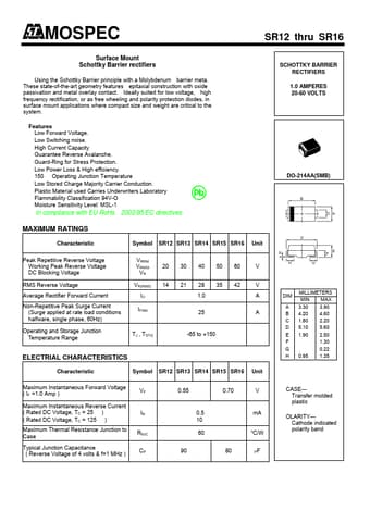  Datasheet Preview Page 1