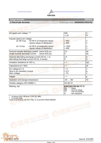  Datasheet Preview Page 1
