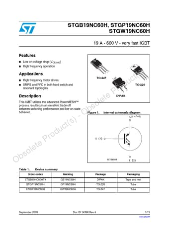  Datasheet Preview Page 1