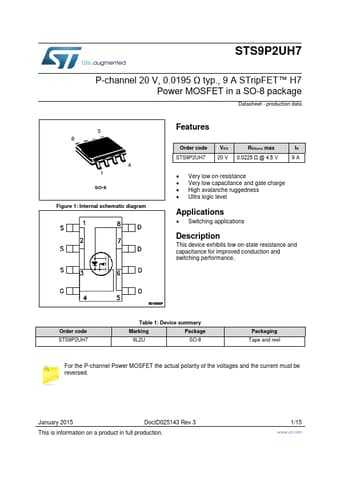  Datasheet Preview Page 1