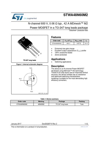  Datasheet Preview Page 1