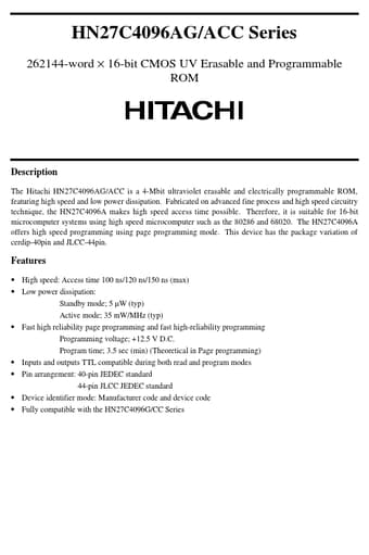  Datasheet Preview Page 1