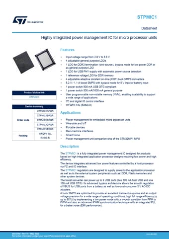  Datasheet Preview Page 1