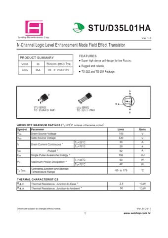  Datasheet Preview Page 1
