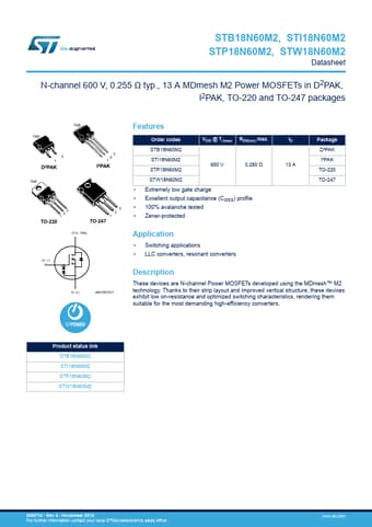  Datasheet Preview Page 1