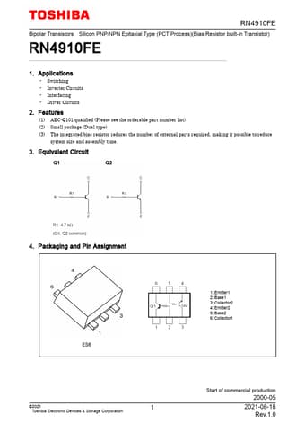  Datasheet Preview Page 1