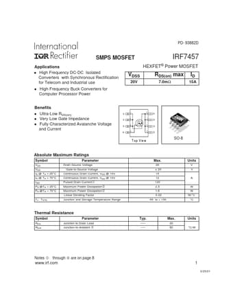  Datasheet Preview Page 1