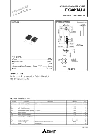  Datasheet Preview Page 1