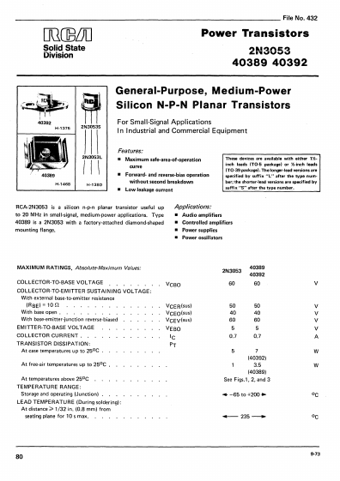  Datasheet Preview Page 1