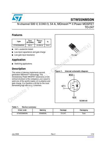  Datasheet Preview Page 1