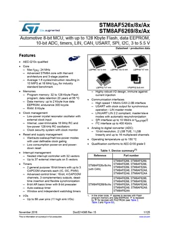  Datasheet Preview Page 1