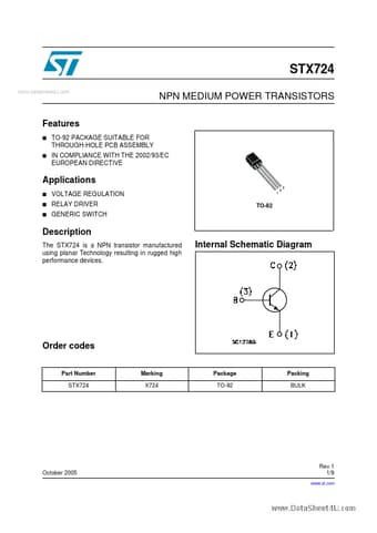  Datasheet Preview Page 1