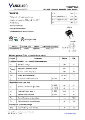  Datasheet Preview Page 1