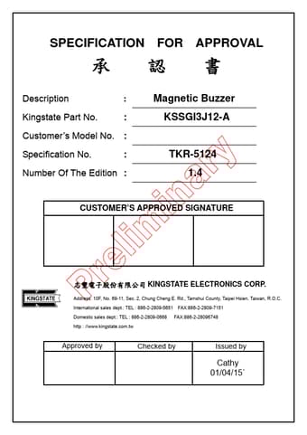 Datasheet Preview Page 1