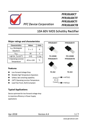  Datasheet Preview Page 1