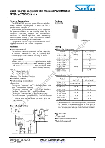 Datasheet Preview Page 1