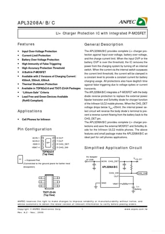  Datasheet Preview Page 1