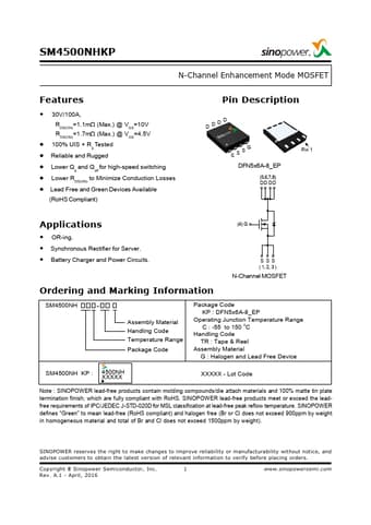  Datasheet Preview Page 1
