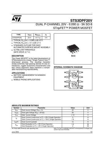  Datasheet Preview Page 1