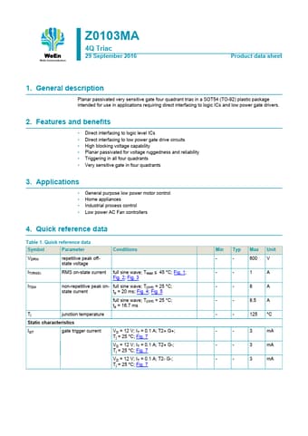 Datasheet Preview Page 1