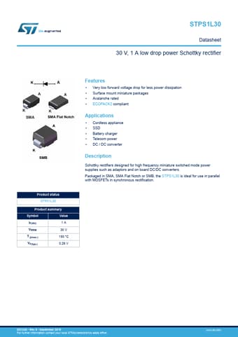  Datasheet Preview Page 1