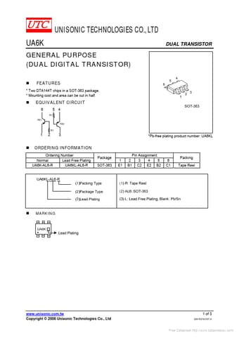  Datasheet Preview Page 1