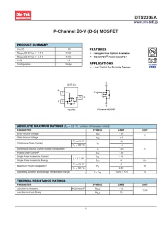  Datasheet Preview Page 1