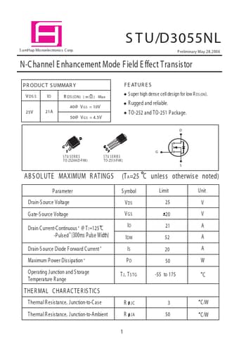  Datasheet Preview Page 1