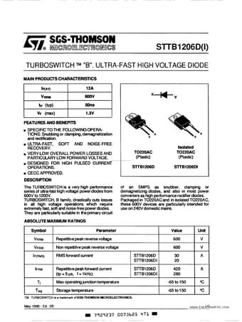  Datasheet Preview Page 1
