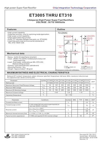  Datasheet Preview Page 1
