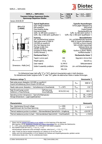  Datasheet Preview Page 1