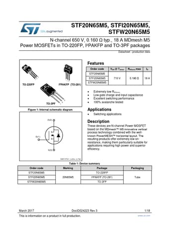 Datasheet Preview Page 1