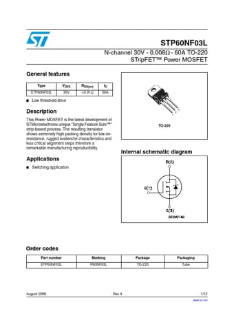  Datasheet Preview Page 1