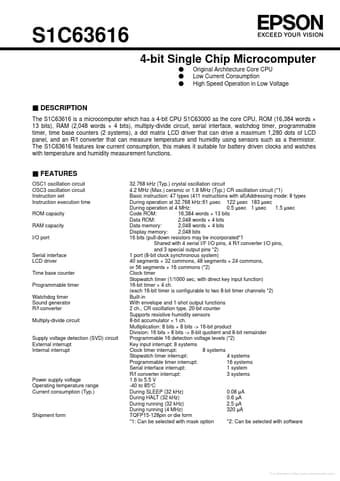  Datasheet Preview Page 1