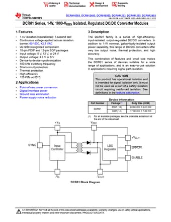  Datasheet Preview Page 1