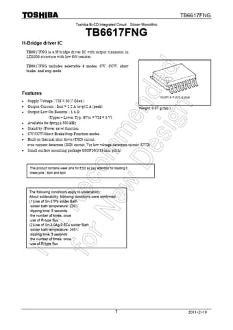  Datasheet Preview Page 1