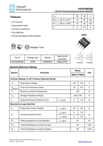  Datasheet Preview Page 1
