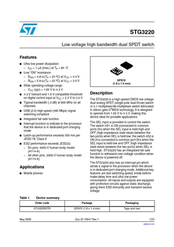  Datasheet Preview Page 1