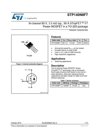  Datasheet Preview Page 1