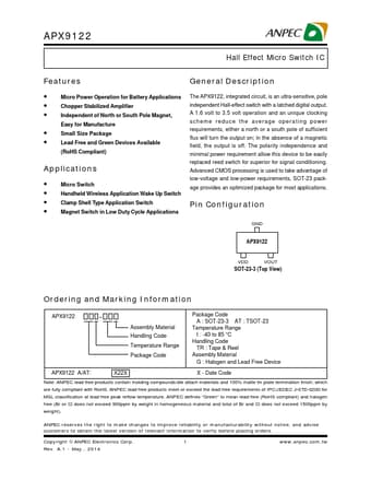 Datasheet Preview Page 1