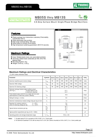  Datasheet Preview Page 1