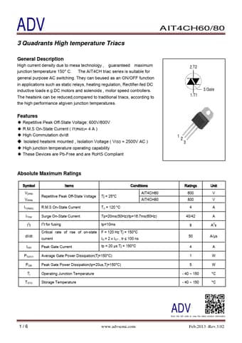  Datasheet Preview Page 1
