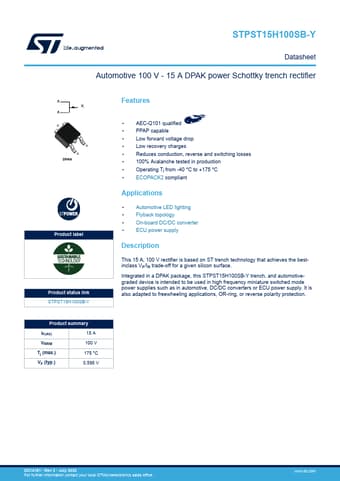  Datasheet Preview Page 1