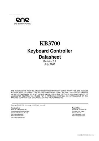  Datasheet Preview Page 1